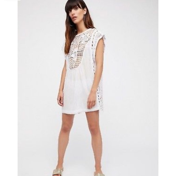 Free People Alissa White Tunic Swim Coverup - Picture 2 of 7